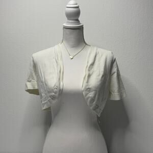 Lemmie For Nina Leonard Size Small white Mini Cardigan